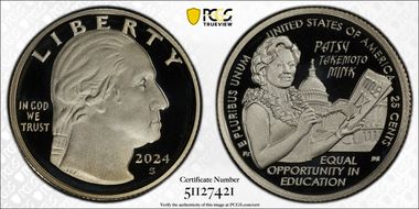2024-S 25C Hon. Patsy Takemoto Mink PR69DCAM