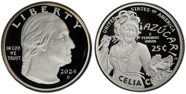 2024-S 25C Celia Cruz Silver PR70DCAM