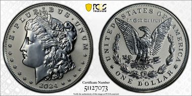 2024-S $1 Morgan Dollar Rev PR Two-Coin Reverse Proof Set First Strike PR69