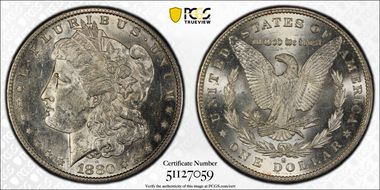 1880-S $1 MS62