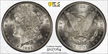 1884-CC $1 MS62