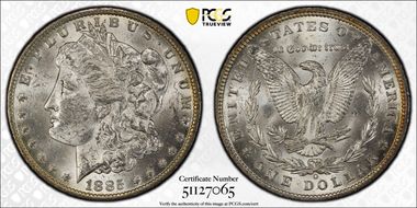 1885-O $1 MS62