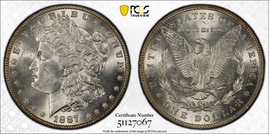 1887 $1 MS62