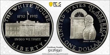 1992-W $1 White House PR69DCAM