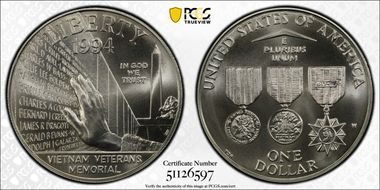 1994-W $1 Vietnam MS70