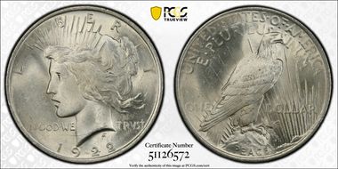 1922 $1 MS64