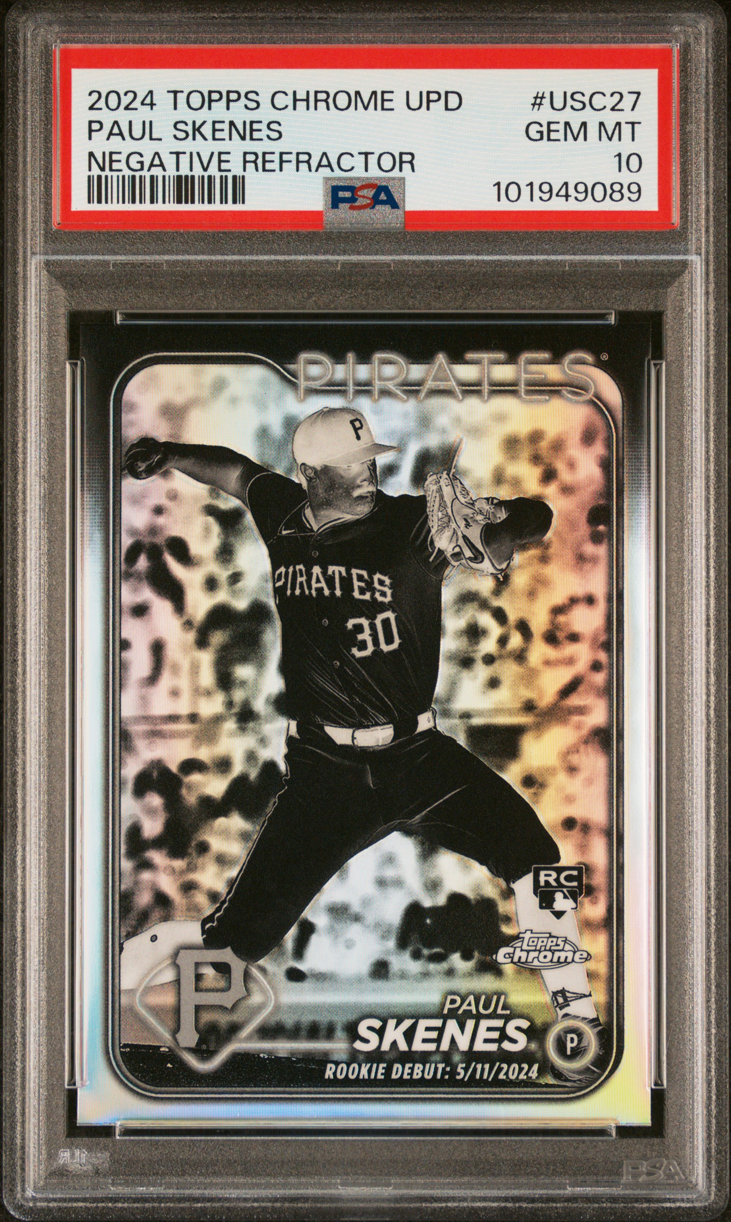 2024 Topps Chrome Paul Skenes RC #150 — PSA 10