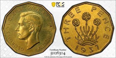 1937 3D S-4112 Nickel-Brass PR65