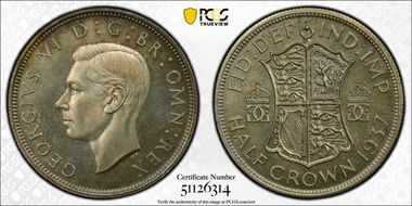 1937 1/2 Cr S-4080 PR65