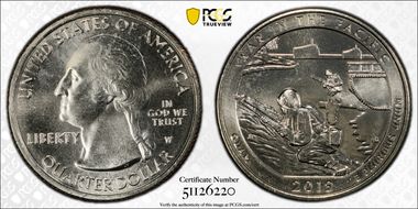 2019-W 25C War in the Pacific NP MS66