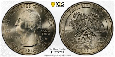 2020-W 25C Salt River Bay NP V75 MS67