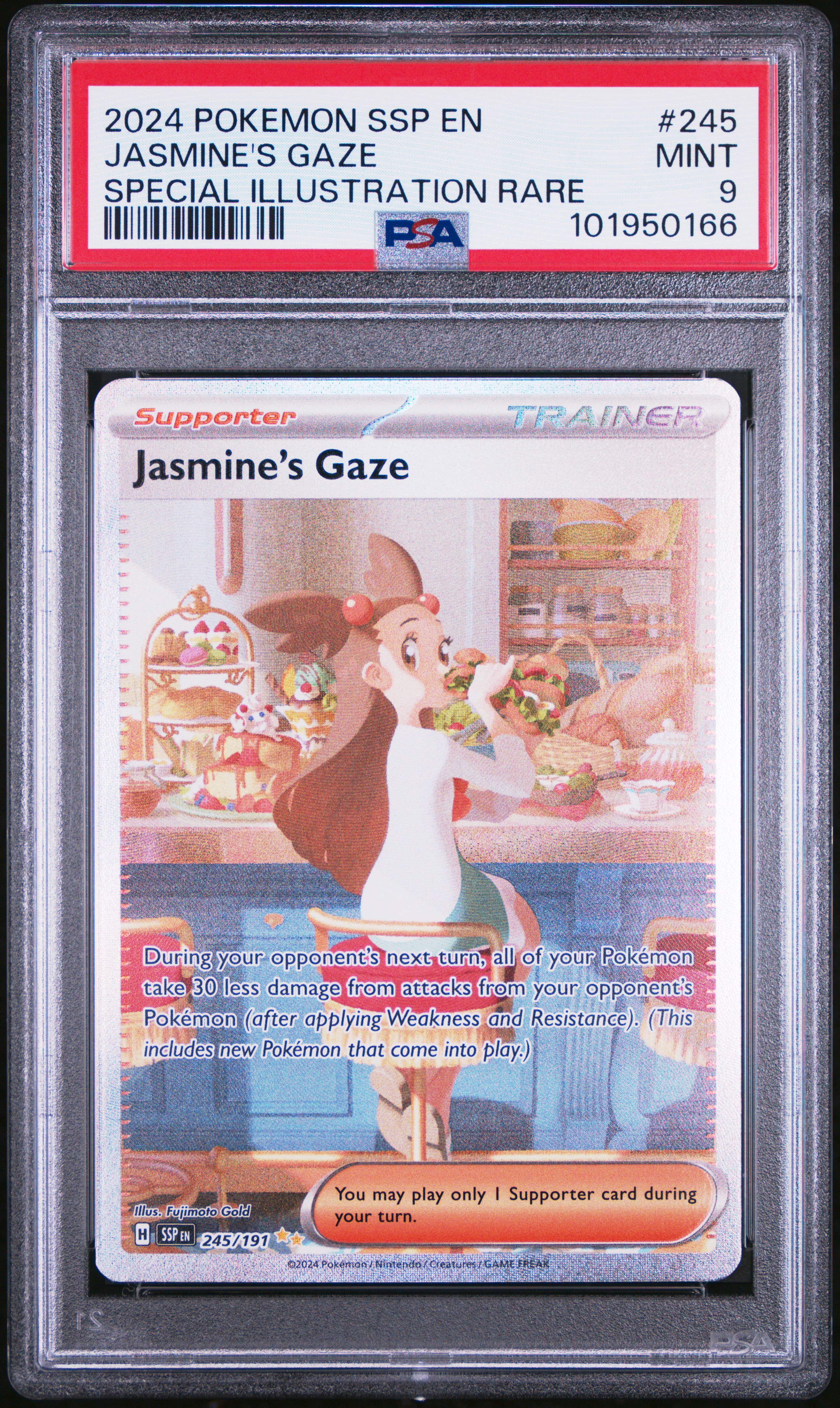 2024 Pokemon Ssp En-Surging Sparks Jasmine's Gaze #245 (Special Illustration Rare) Mint 9 front