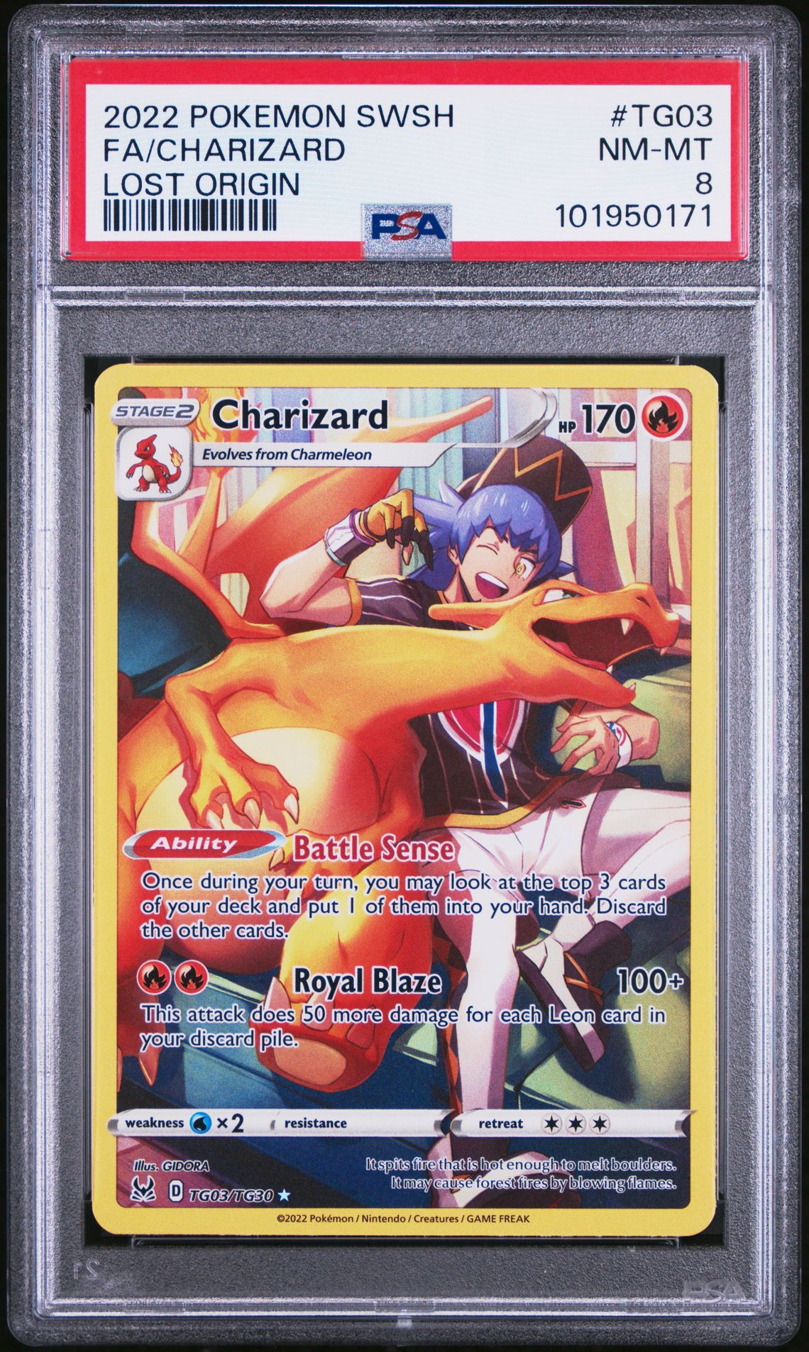 2022 Pokemon Sword & Shield Lost Origin Fa/Charizard #Tg03 (Lost Origin) Nm-Mt 8 front