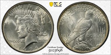 1924 $1 MS62