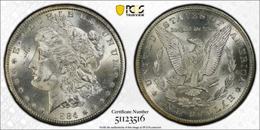 1884-CC $1 MS62