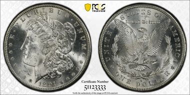1891-S $1 MS64+