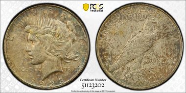 1923-D $1 AU58