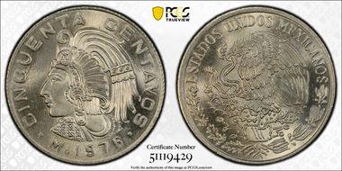 1976-Mo 50C Dots MS67