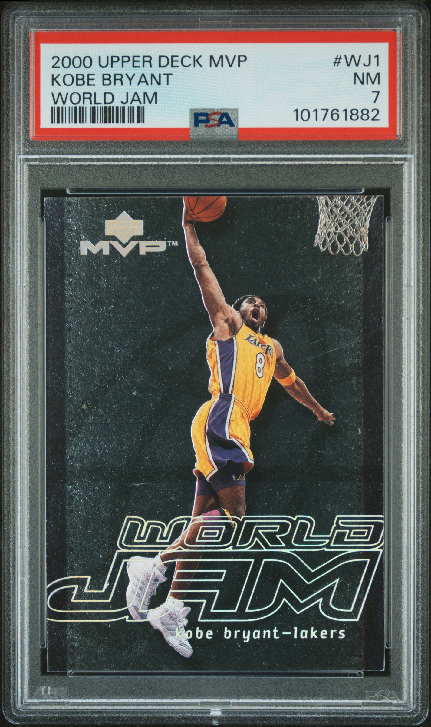 2000 Upper Deck Mvp World Jam Kobe Bryant #Wj1 (World Jam) Nm 7 front