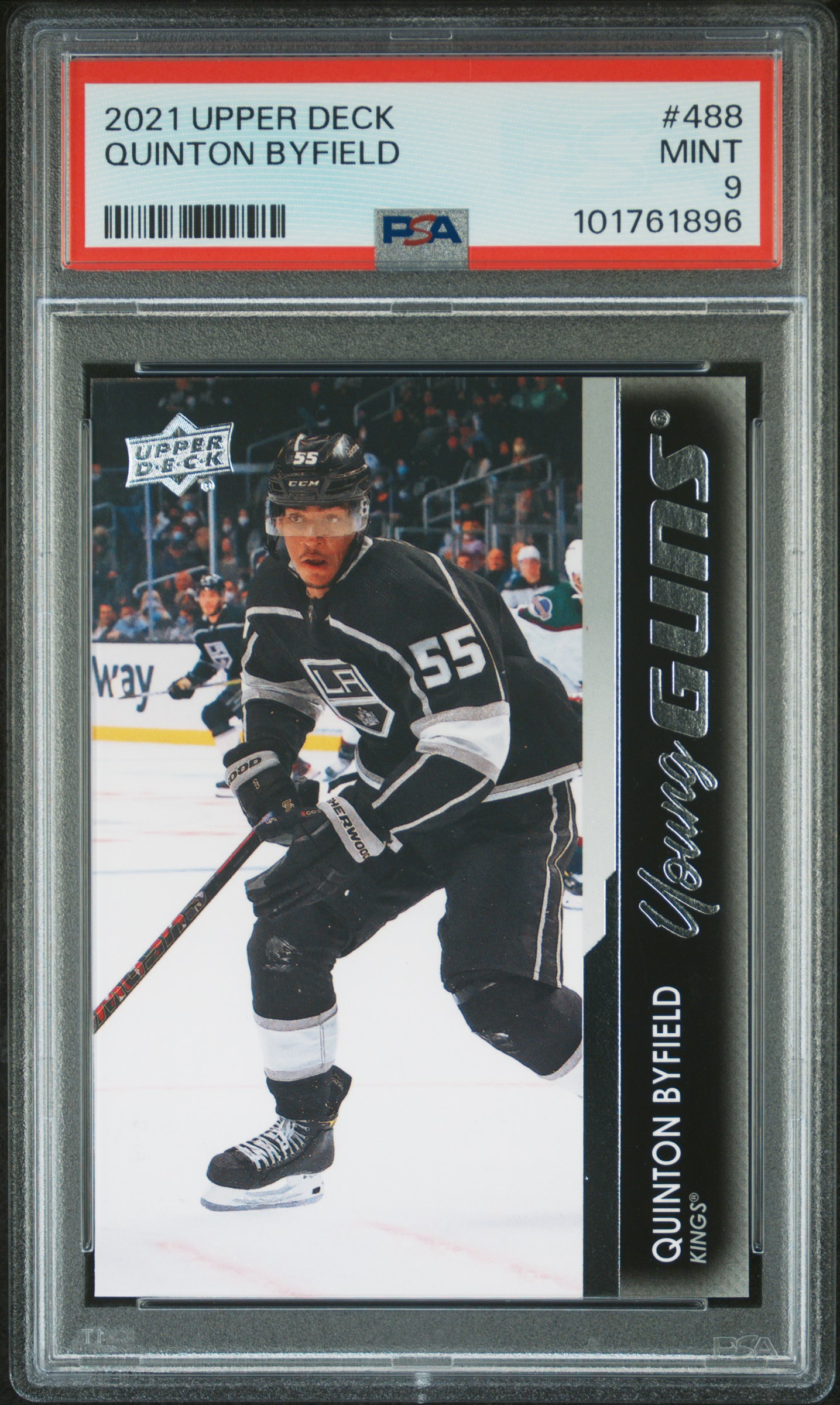 2021-2022 Upper Deck Quinton Byfield #488 Mint 9 front