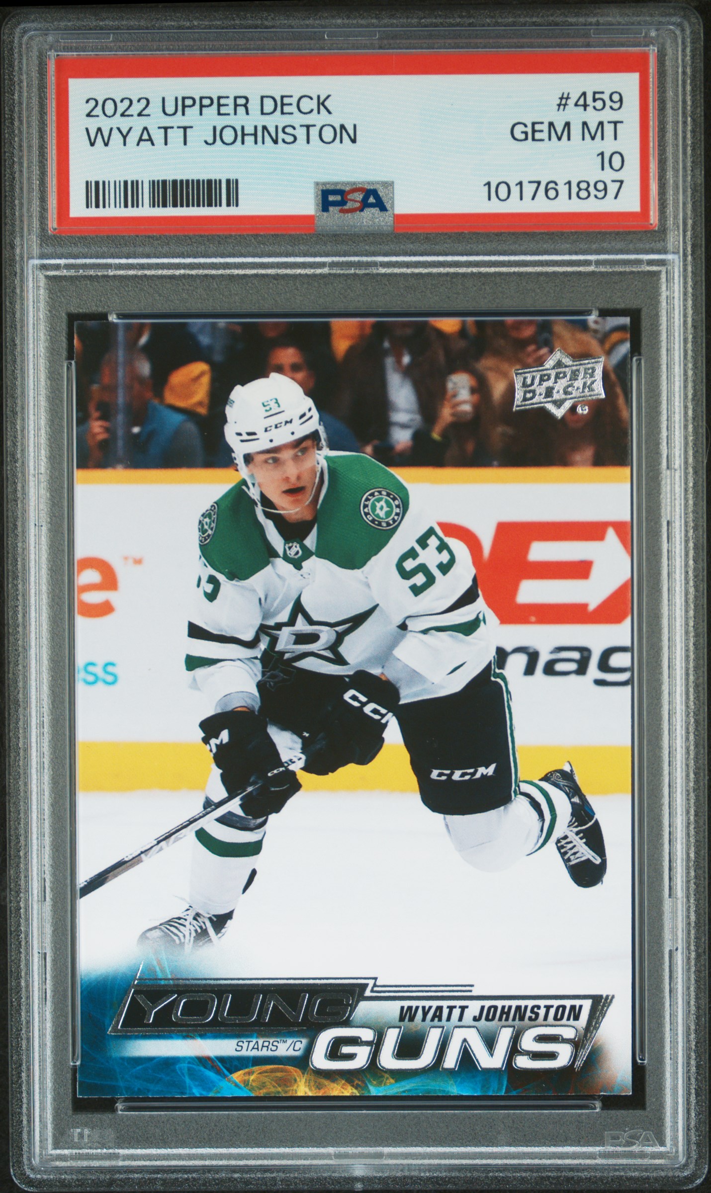 2022 Upper Deck Wyatt Johnston #459 Gem Mt 10 front