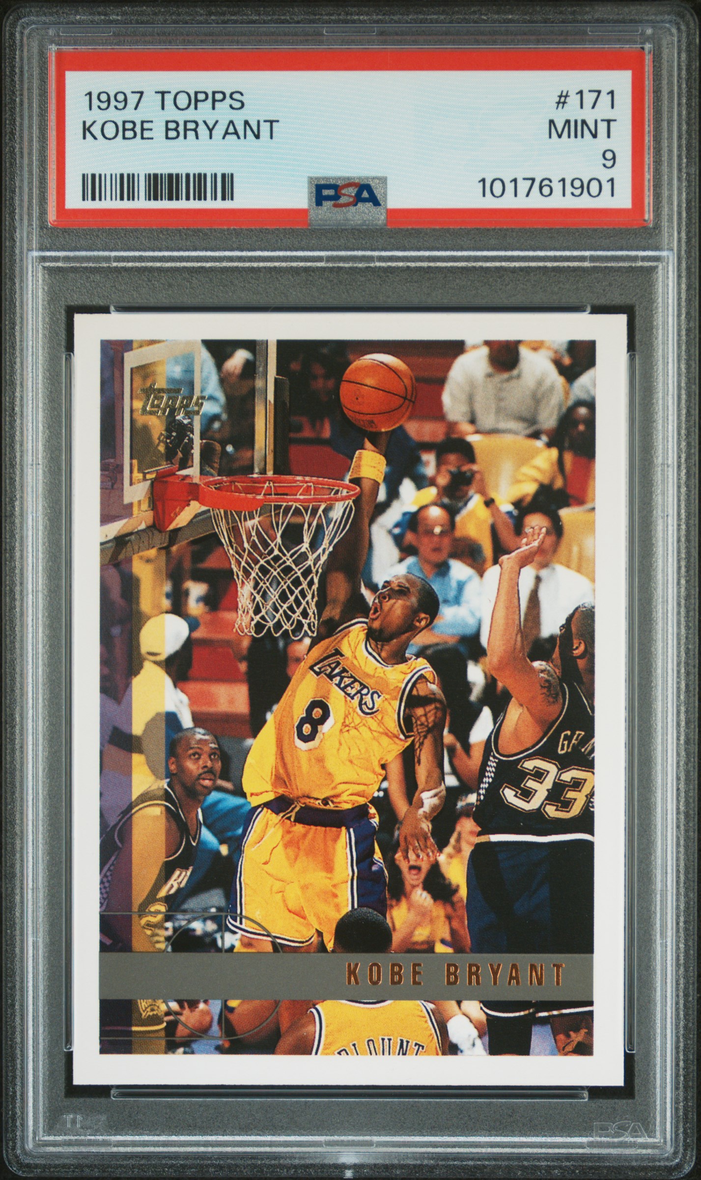 1997 Topps Kobe Bryant #171 Mint 9 front