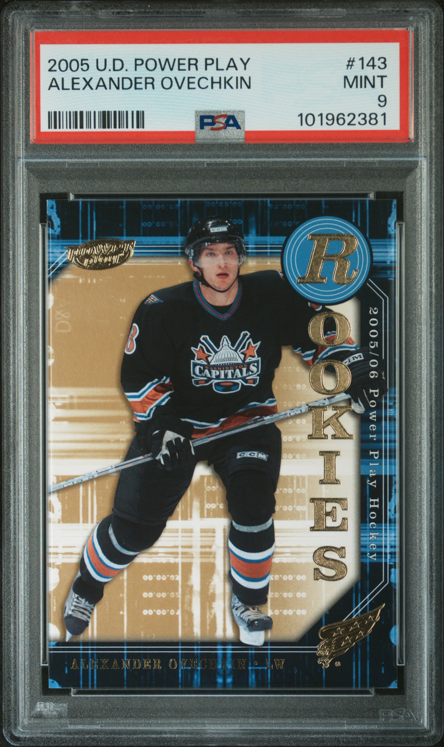 2005 Upper Deck Power Play Alexander Ovechkin #143 Mint 9 front