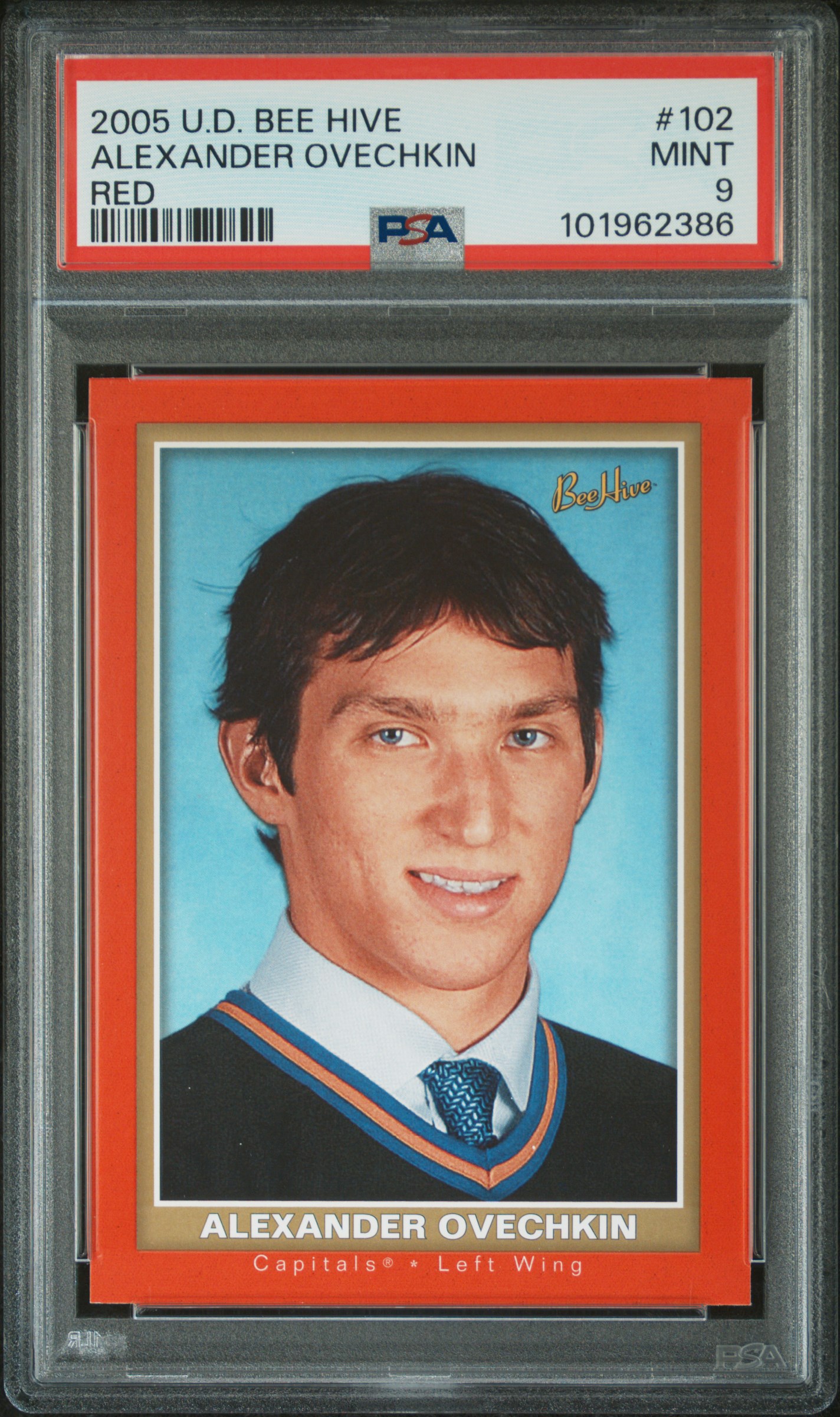 2005 Upper Deck Bee Hive Alexander Ovechkin #102 (Red) Mint 9 front