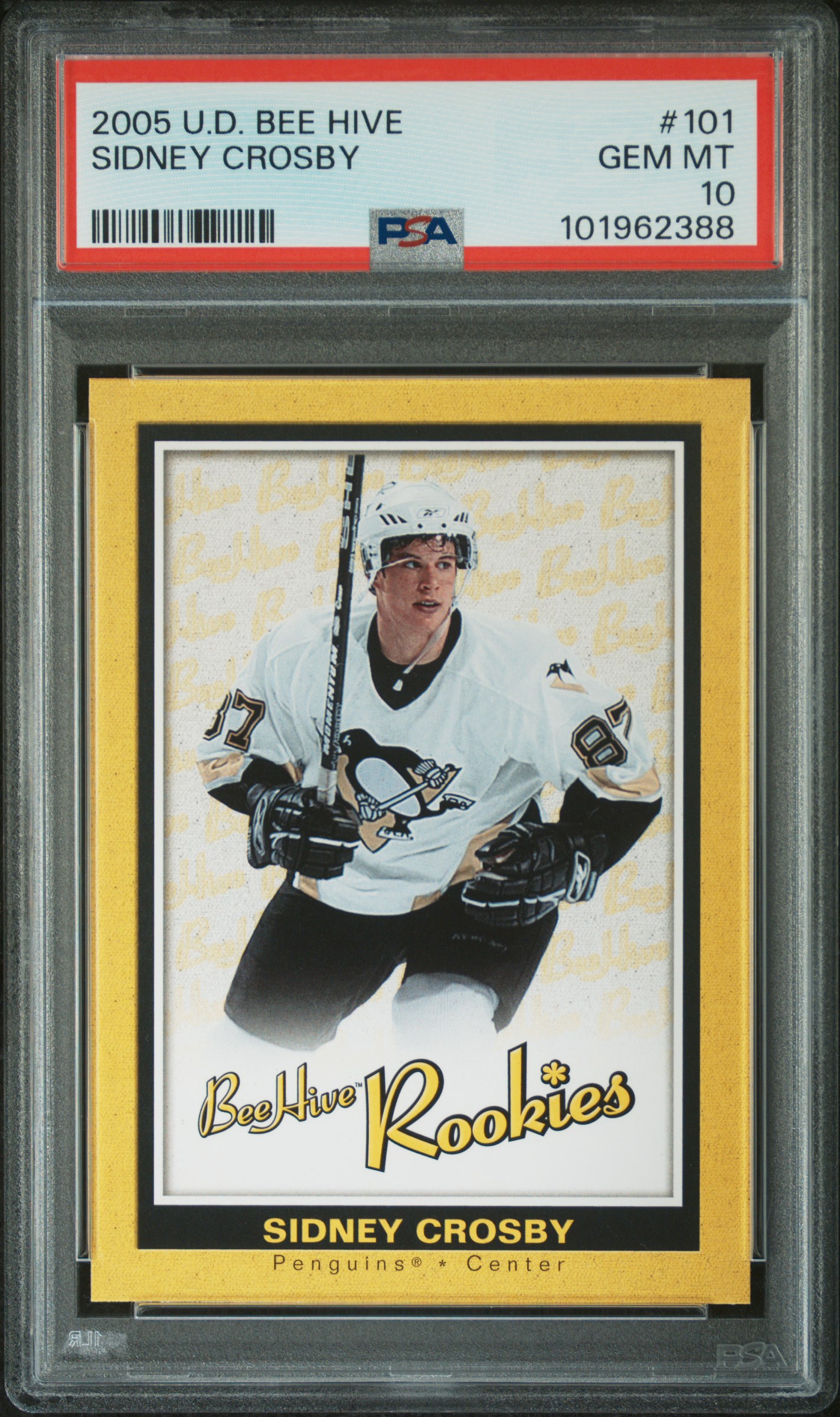 2005 Upper Deck Bee Hive Sidney Crosby #101 Gem Mt 10 front