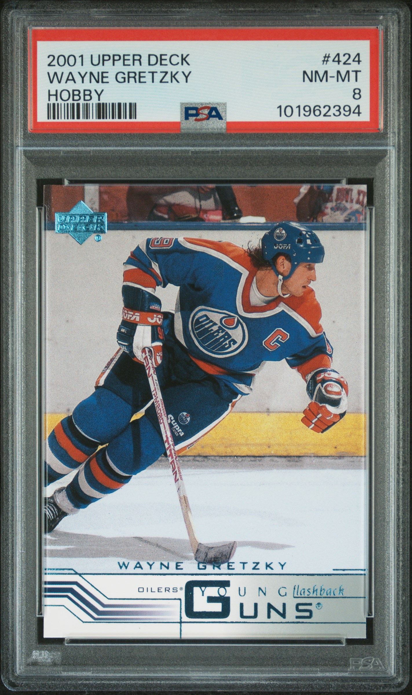 2001 Upper Deck Wayne Gretzky #424 (Hobby) Nm-Mt 8 front