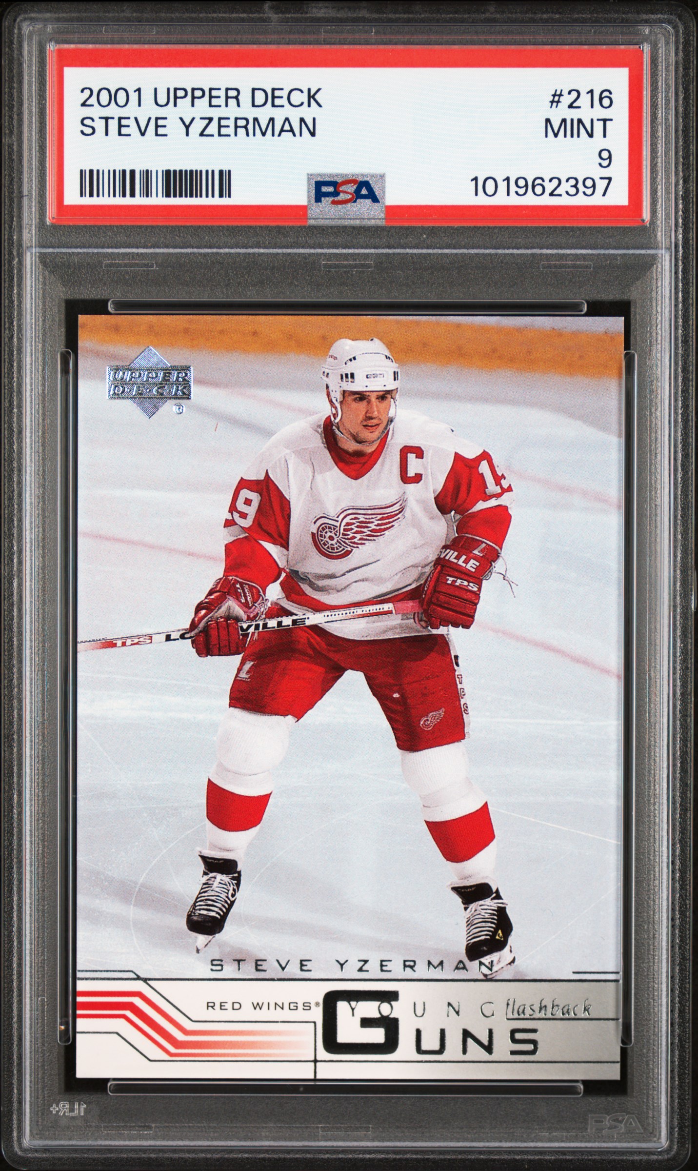 2001 Upper Deck Steve Yzerman #216 Mint 9 front