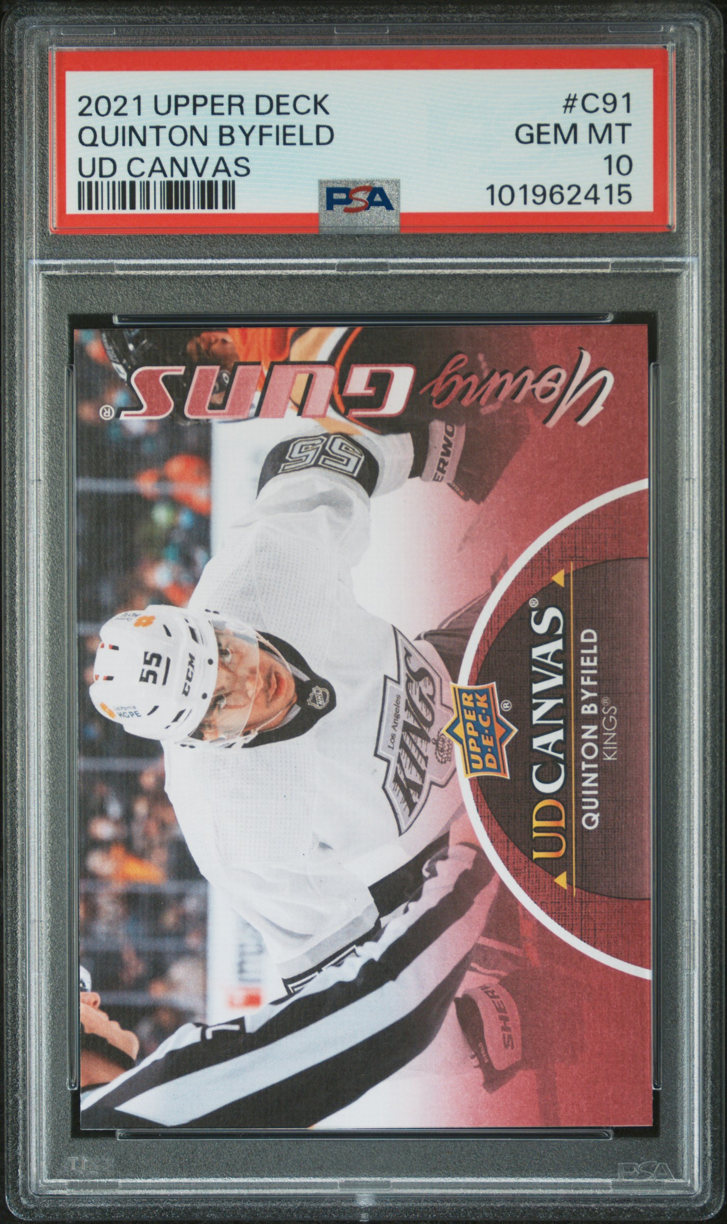 2021-2022 Upper Deck Ud Canvas Quinton Byfield #C91 (Ud Canvas) Gem Mt 10 front