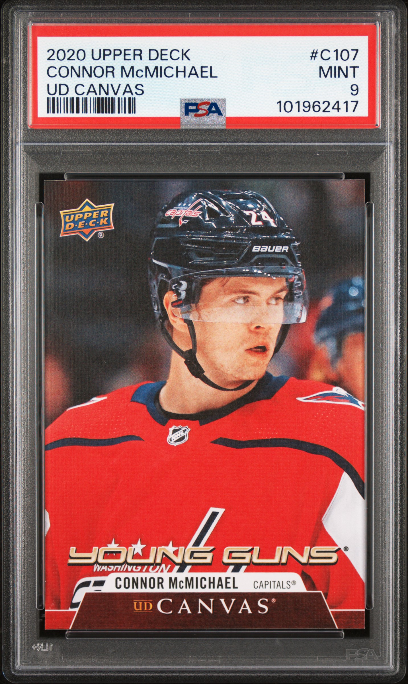 2020 Upper Deck Ud Canvas Connor Mcmichael #C107 (Ud Canvas) Mint 9 front