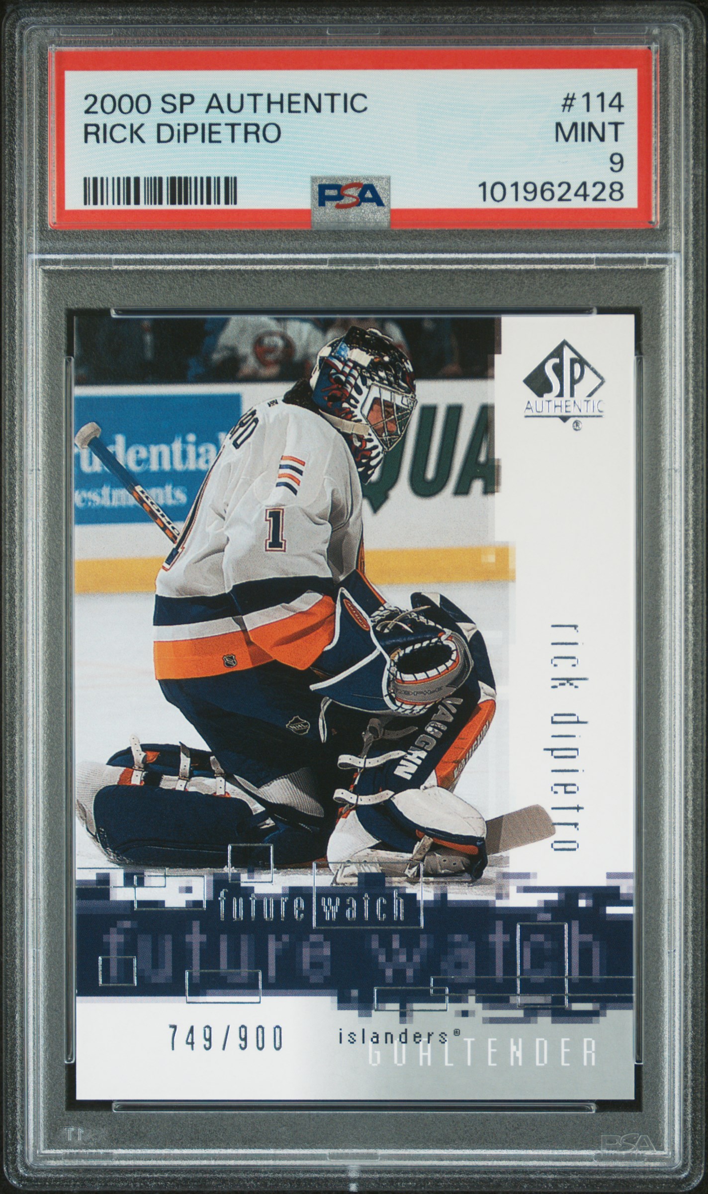 2000 Sp Authentic Rick Dipietro #114 Mint 9 front