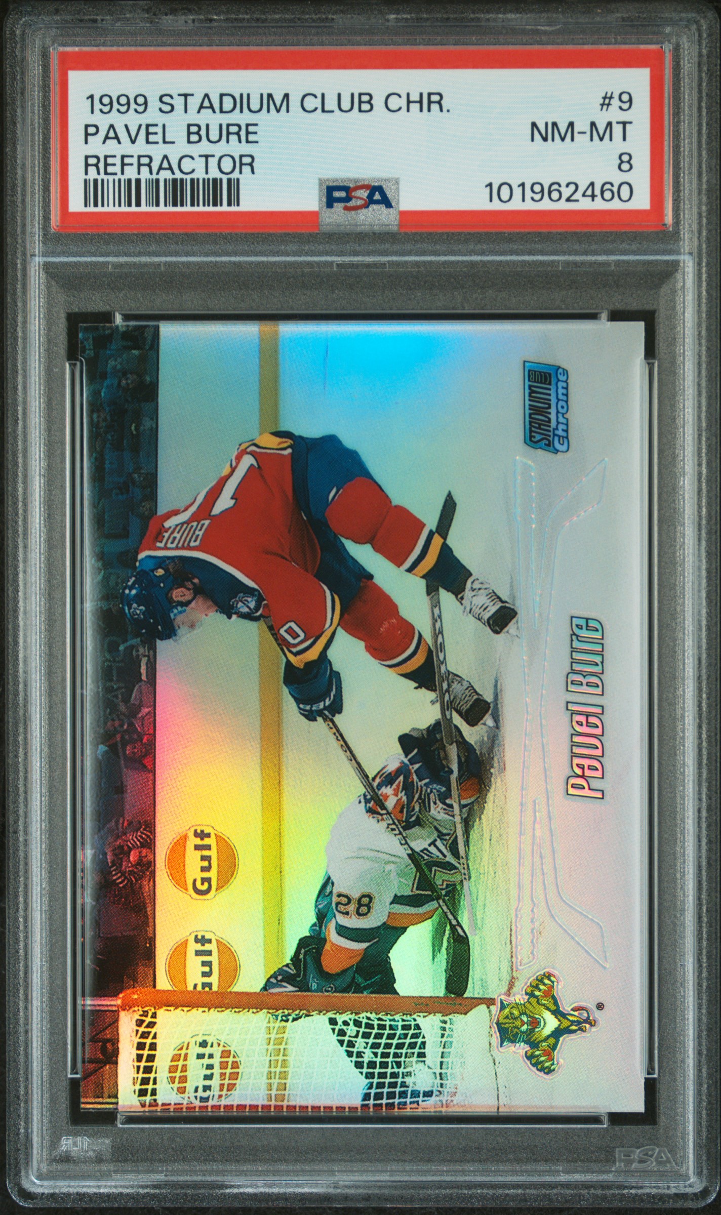 1999 Stadium Club Chrome Pavel Bure #9 (Refractor) Nm-Mt 8 front