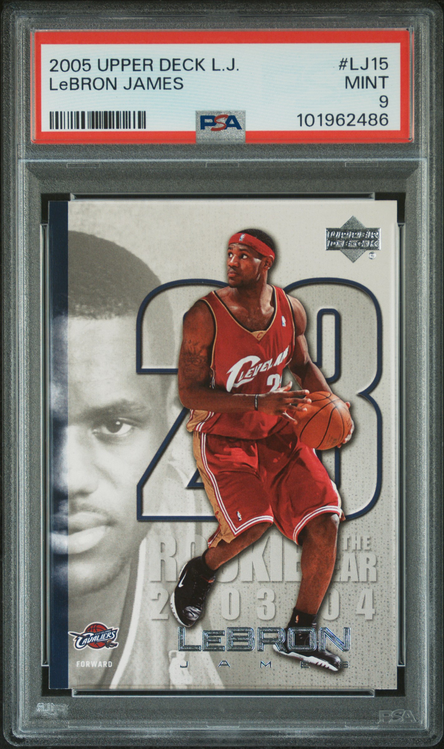 2005 Upper Deck Lebron James Lebron James #Lj15 Mint 9 front