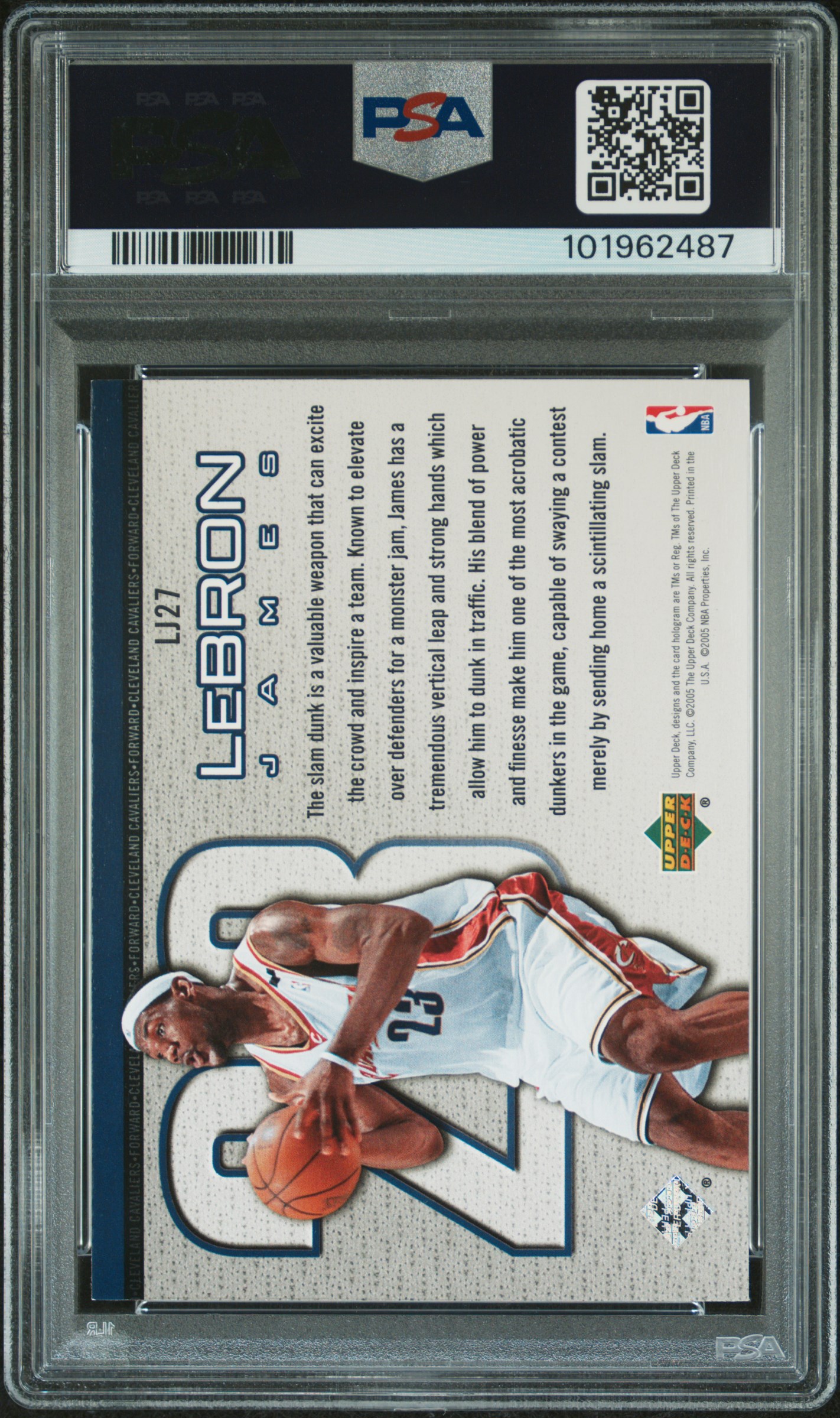 2005 Upper Deck Lebron James Lebron James #Lj27 Nm-Mt 8 back