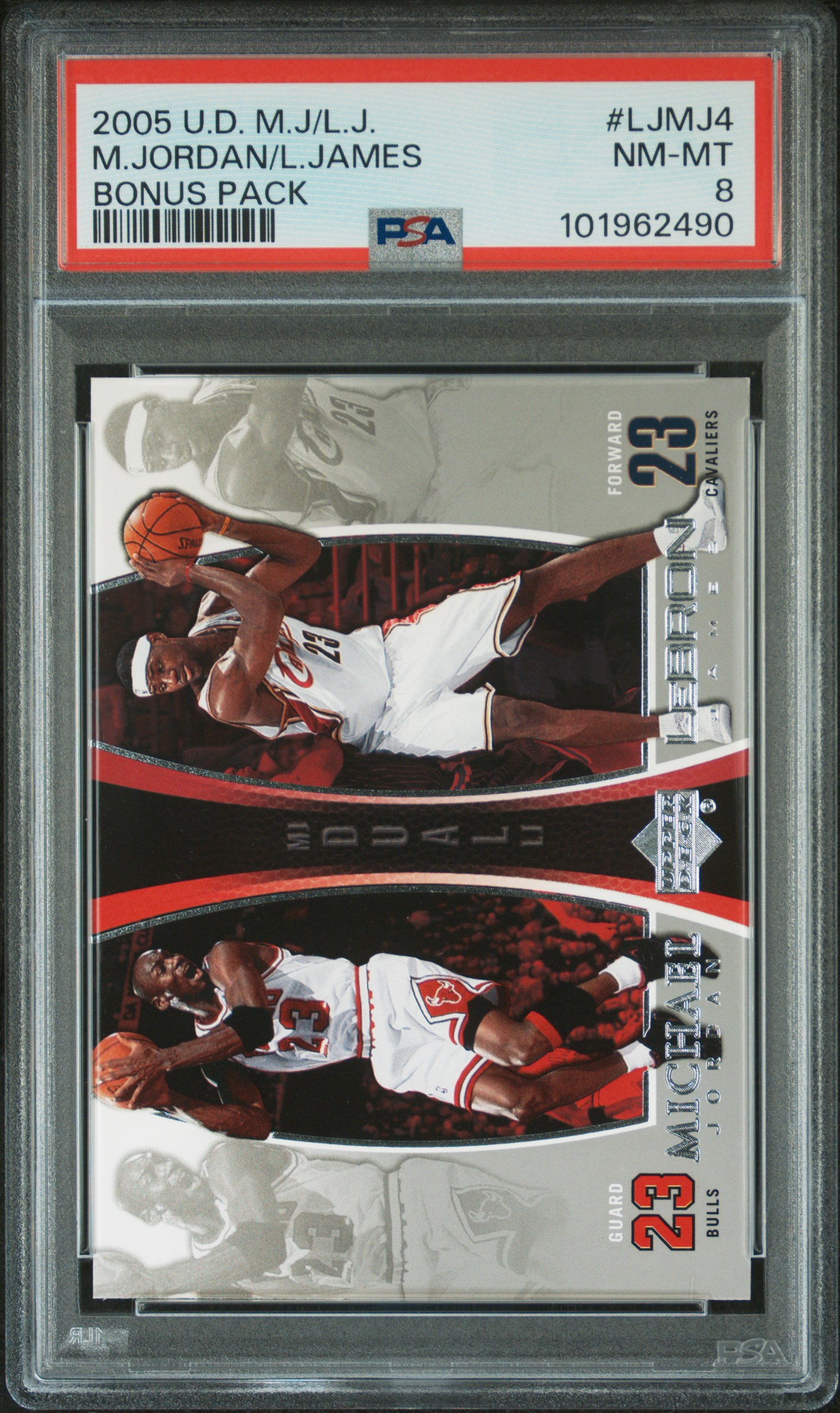 2005 Upper Deck Mj/Lj Bonus Pack M.jordan/L.james #Ljmj4 (Bonus Pack) Nm-Mt 8 front