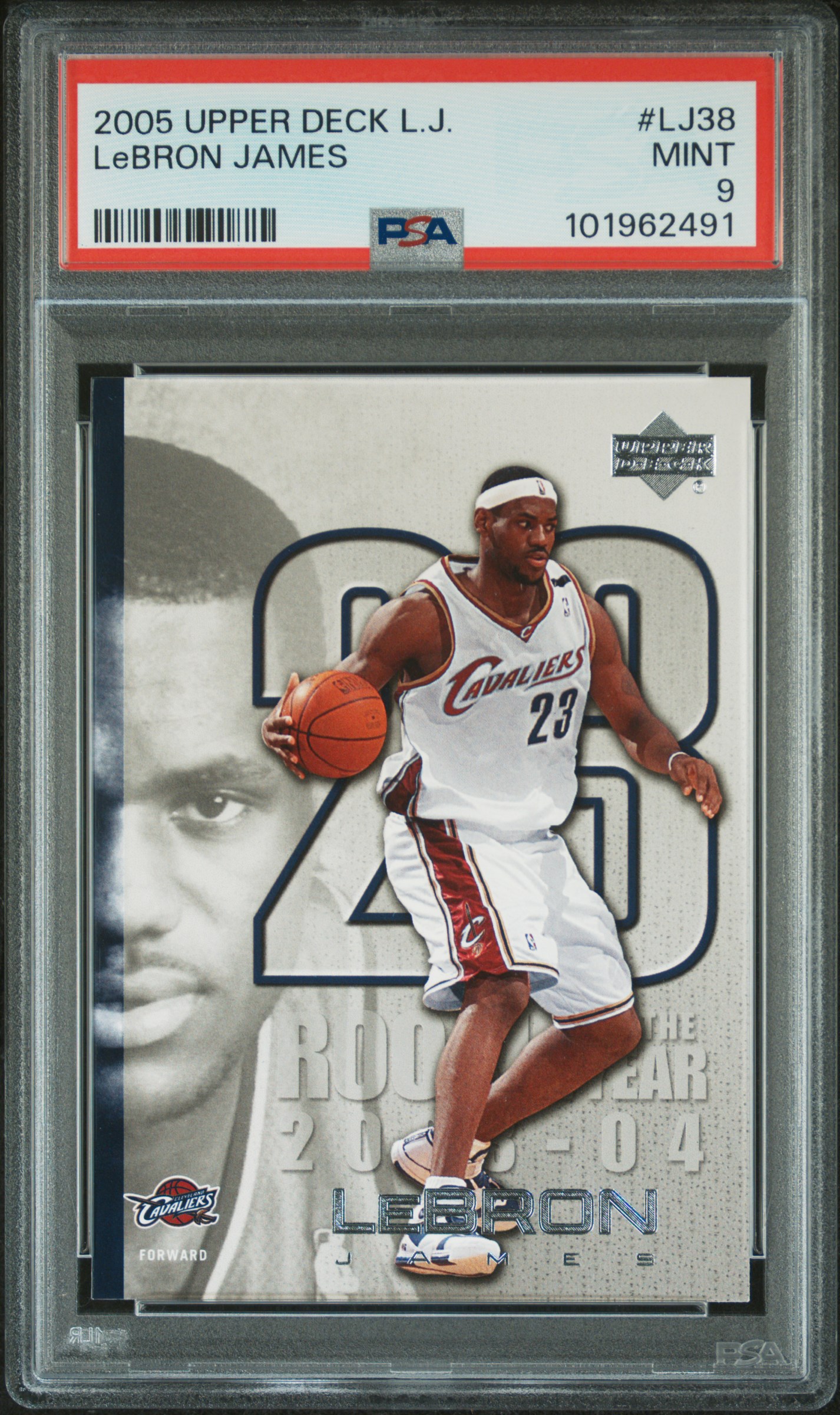 2005 Upper Deck Lebron James Lebron James #Lj38 Mint 9 front