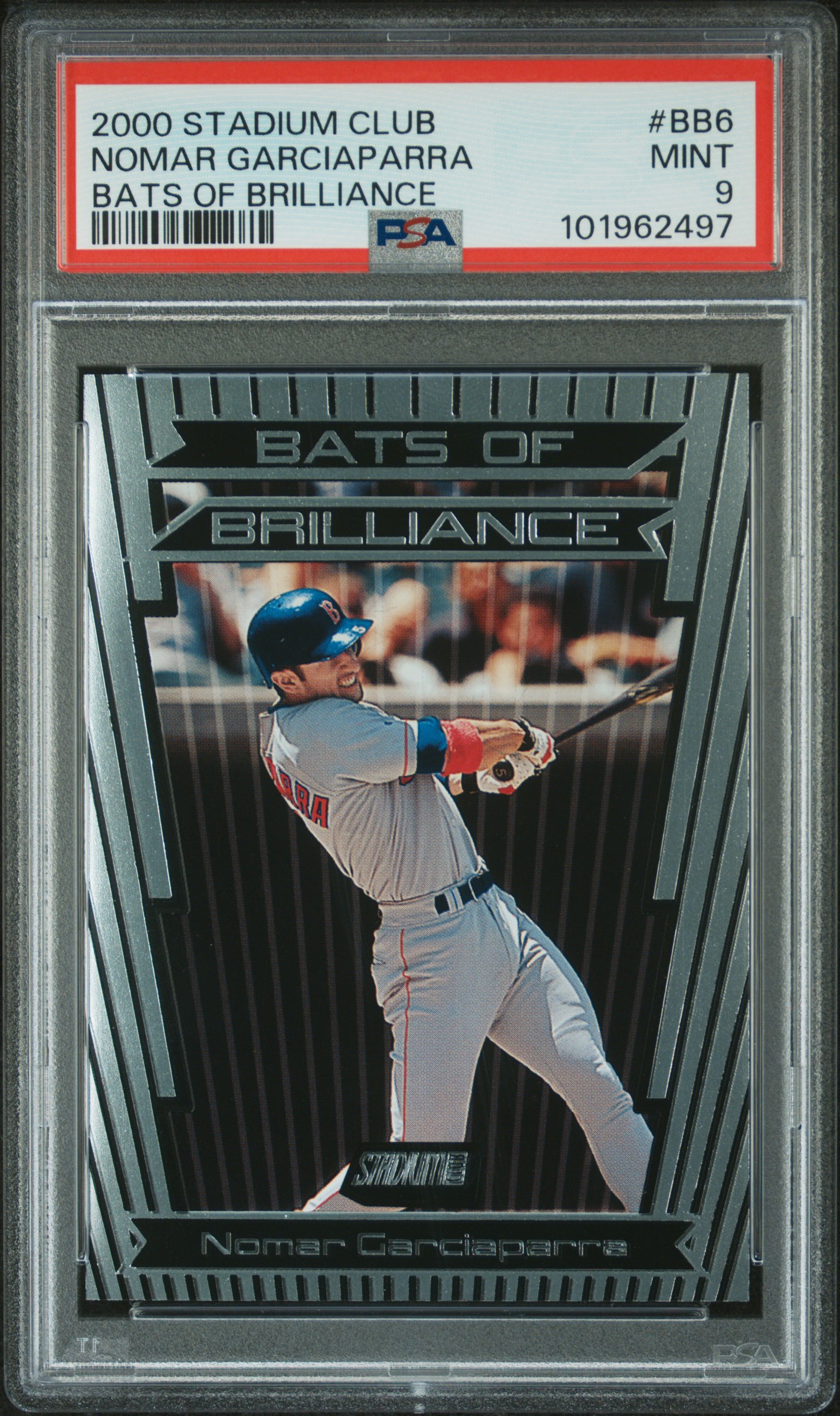 2000 Stadium Club Bats Of Brilliance Nomar Garciaparra #Bb6 (Bats Of Brilliance) Mint 9 front