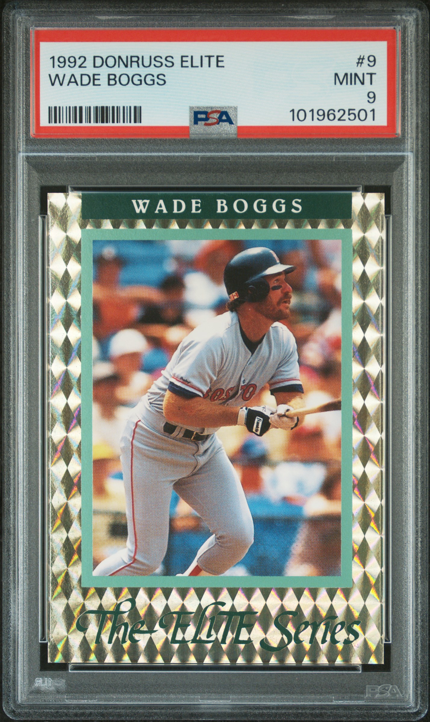 1992 Donruss Elite Wade Boggs #9 Mint 9 front
