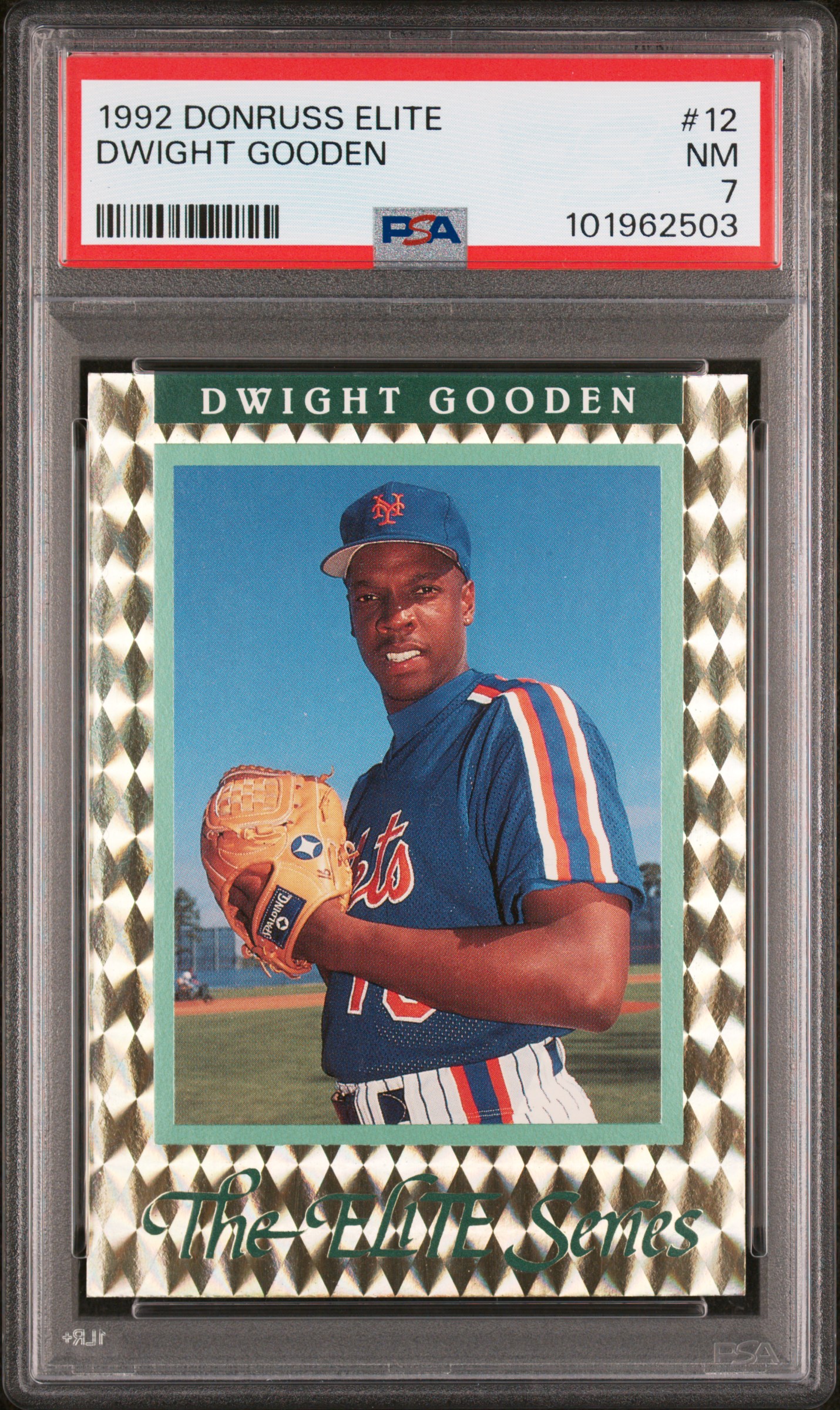 1992 Donruss Elite Dwight Gooden #12 Nm 7 front