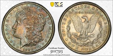 1890 $1 MS64