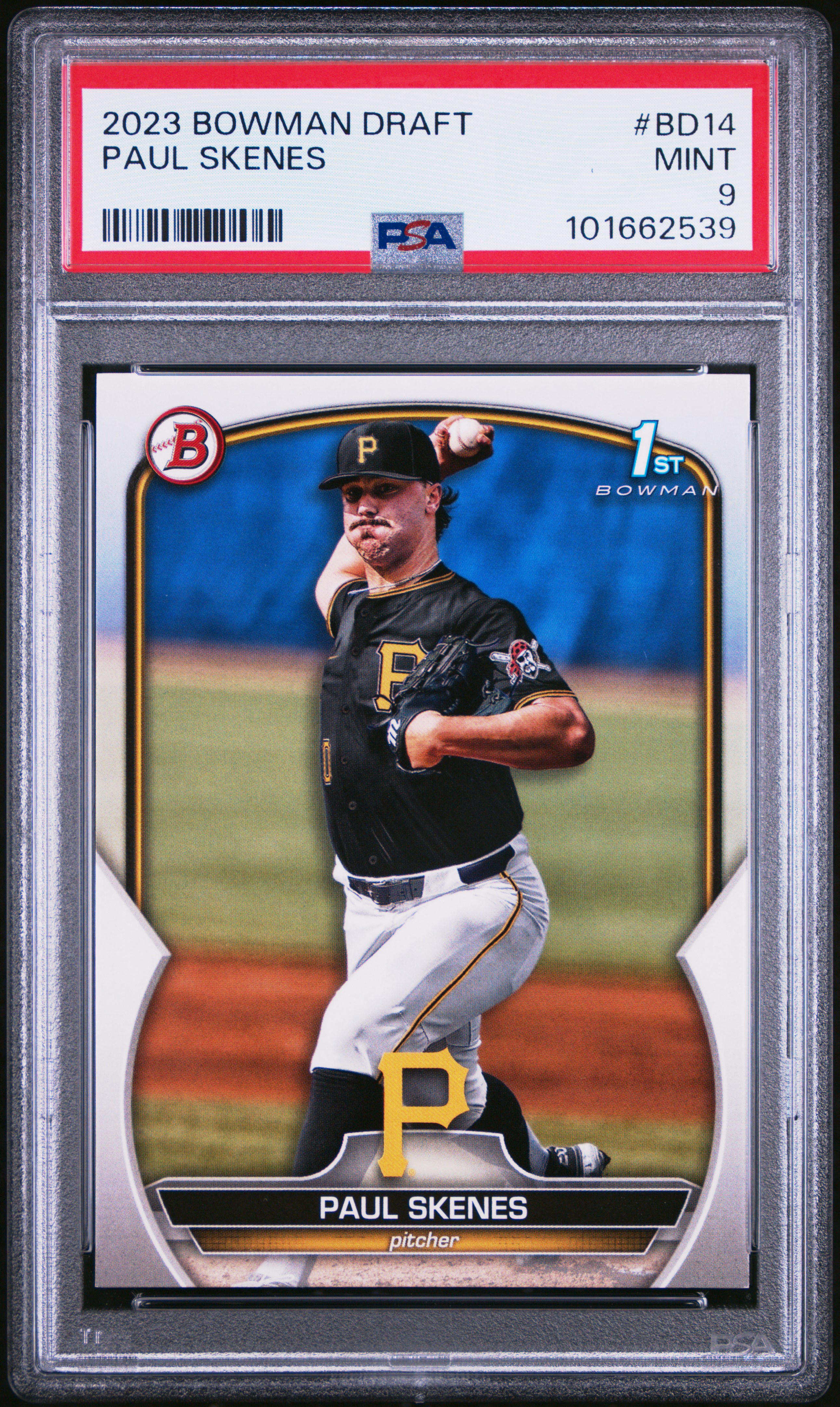 2023 Bowman Draft Paul Skenes #Bd14 Mint 9 front