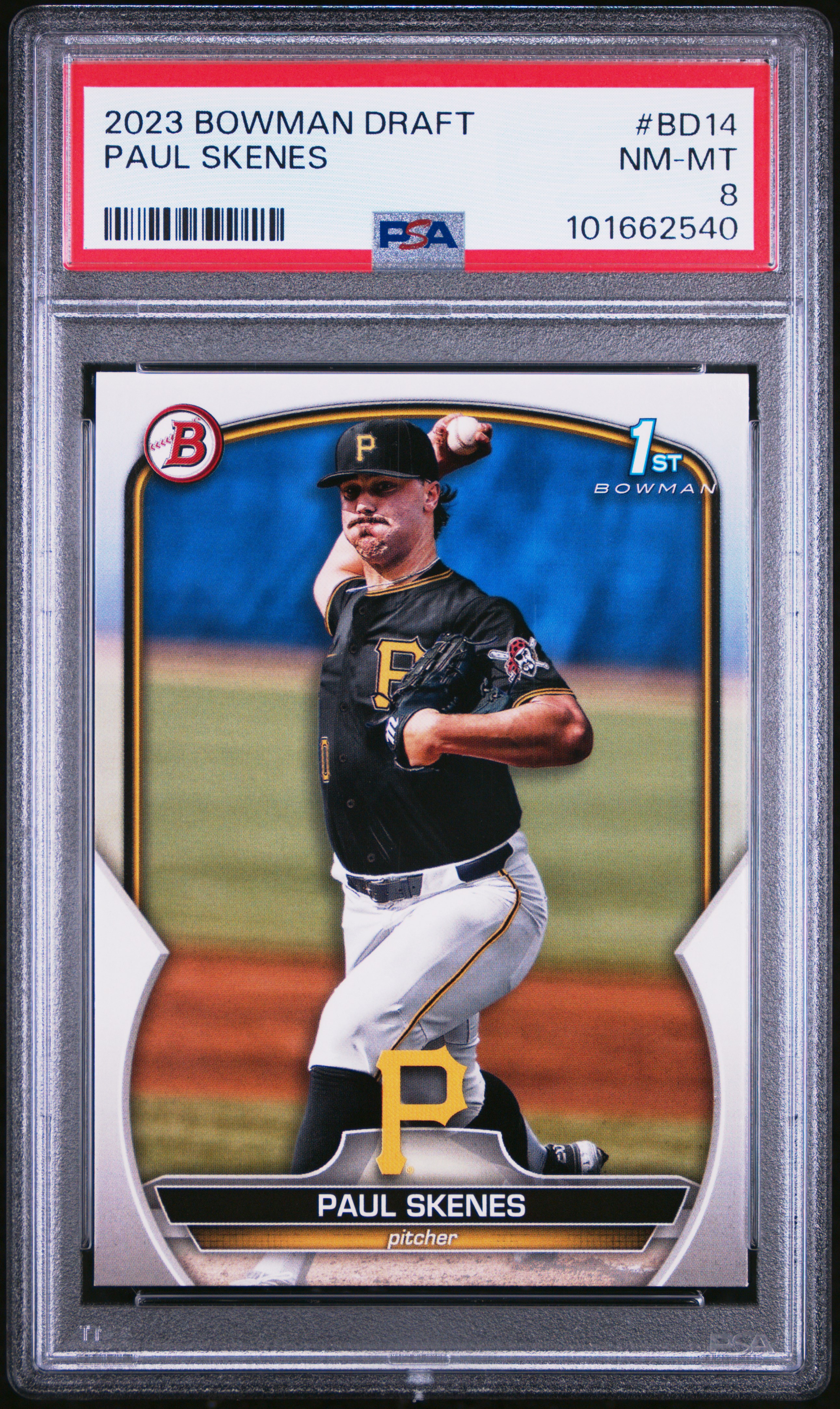 2023 Bowman Draft Paul Skenes #Bd14 Nm-Mt 8 front