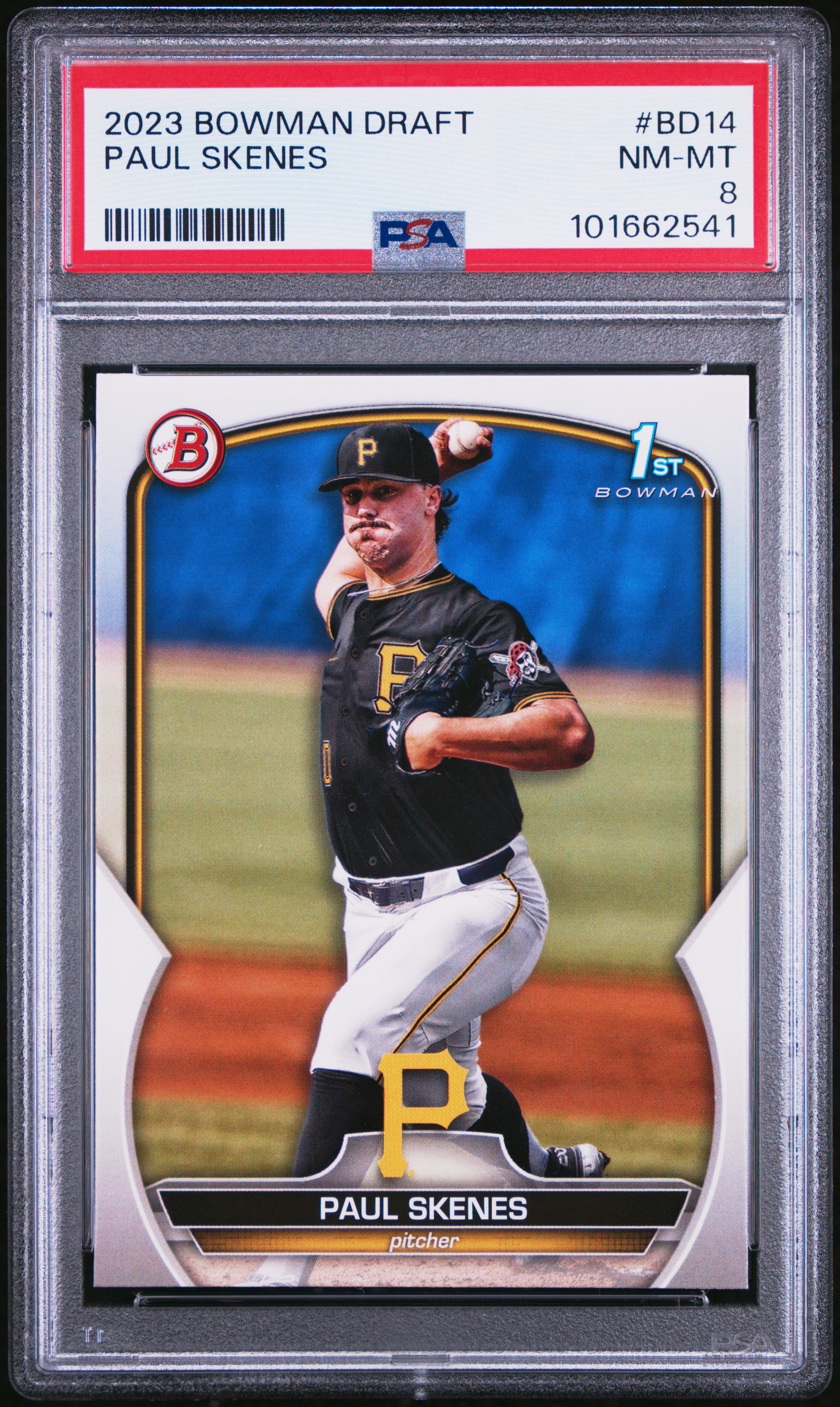 2023 Bowman Draft Paul Skenes #Bd14 Nm-Mt 8 front