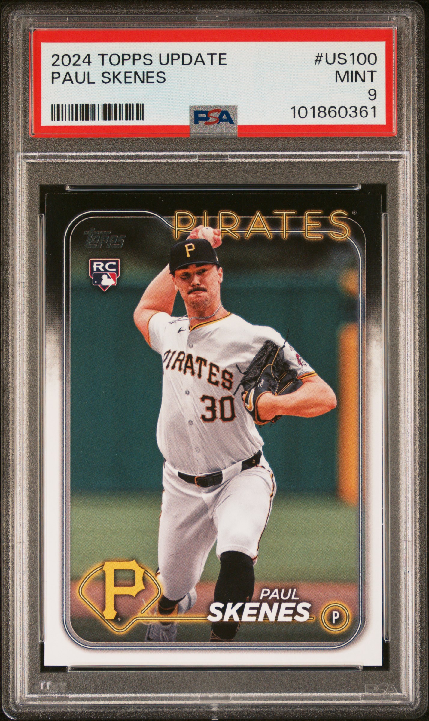 2024 Topps Update Paul Skenes #Us100 Mint 9 front