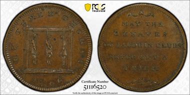 1796 Tk 1/4D DH-1123a Middlesex, Spence's MS62BN