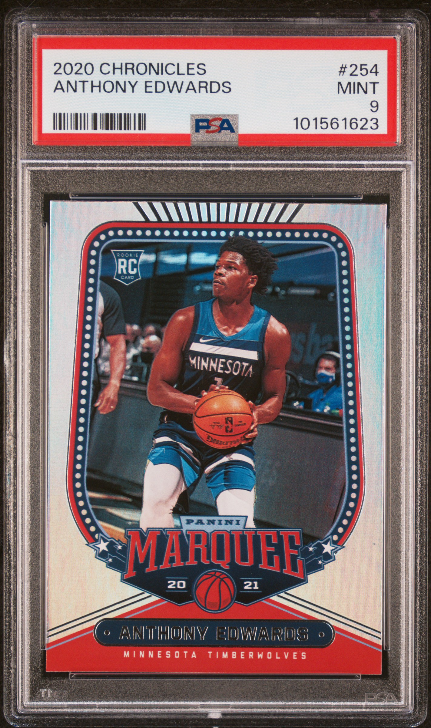 2020 Panini Chronicles Anthony Edwards #254 Mint 9 front