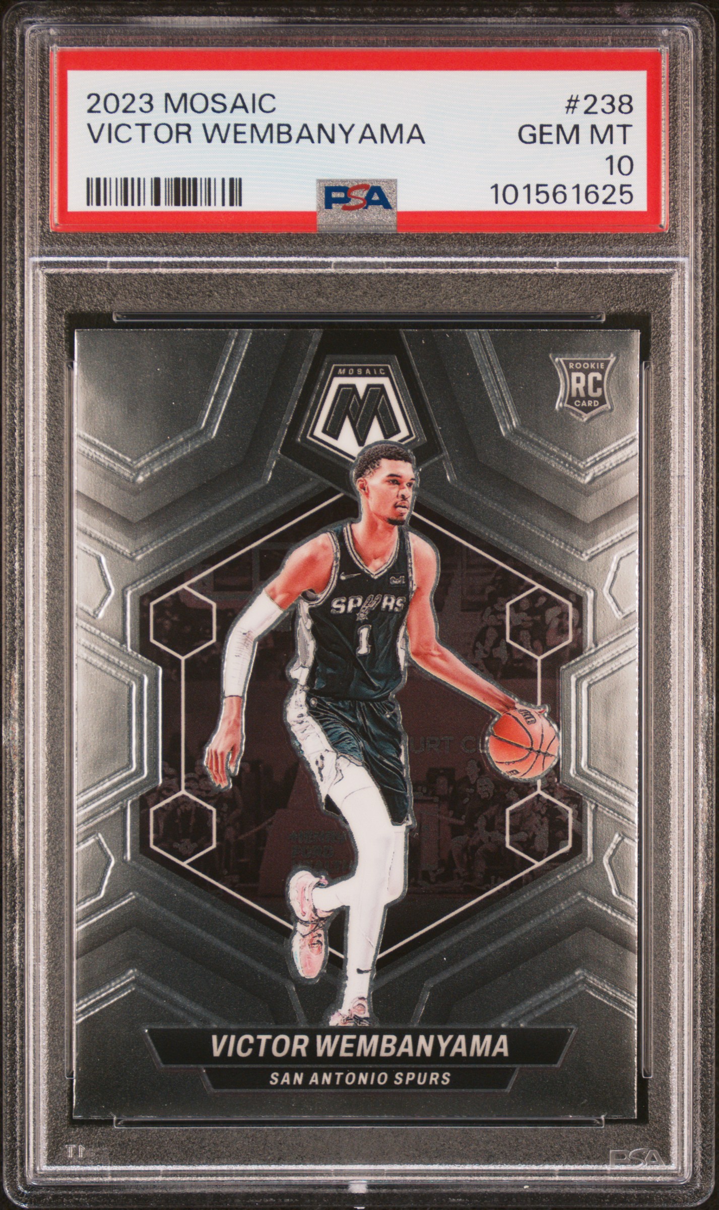 2023 Panini Mosaic Victor Wembanyama #238 Gem Mt 10 front